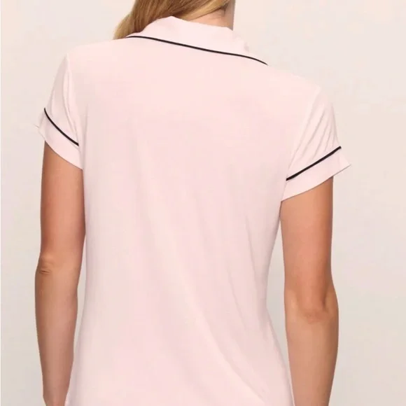 Eberjey Gisele Sorbet Short Sleeve Pajama Set - NWT - Picture 3 of 10